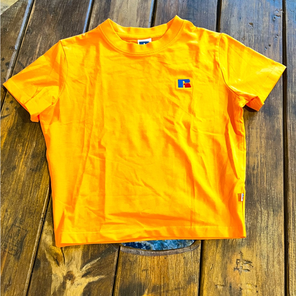 Neon Russell crop top NWOT
